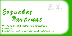 erzsebet martinat business card